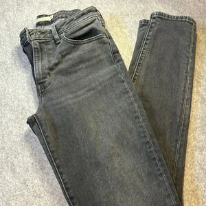 Levi's High Rise Skinny 721, Washed  Black